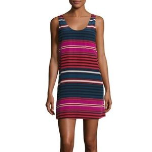 Joie Striped Dawna B Silk Slip Dress